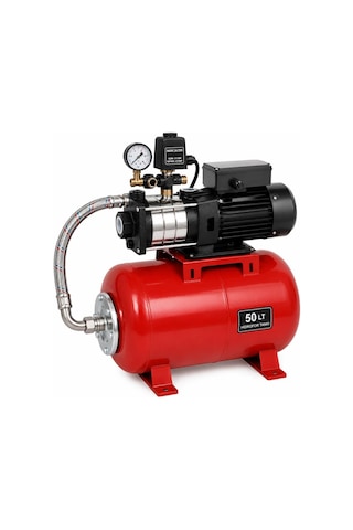 Alarko Srm 306 - 1.5 Hp 220v 50 Lt Tanklı Yatay Paslanmaz Çelik Paket Hidrofor 6 Kat / 12 Daire