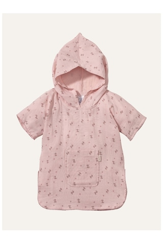 Sterntaler Emmi Girl Bebek Poncho 100% Pamuk, Figürlü, Cepli Ve Şapkalı Pembe