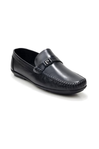 Pierre Cardin 90305 Erkek Hakiki Deri Loafer Günlük Ayakkabı Siyah