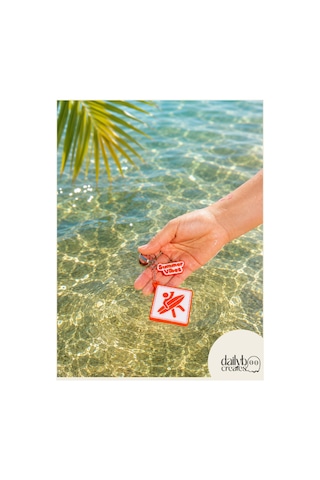 Paddle Board Charm Anahtarlık -summer Vibes Figürlü Çanta Aksesuarı-kutu İçecek Açacaklı Anahtarlık-3d Dekoratif Baskı-turuncu Turuncu