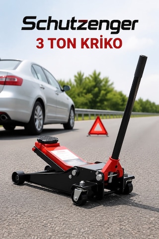 3 Ton Kriko Ağır Hizmet Tipi Sanayi Kriko Güçlendirilmiş Çift Pistonlu 3 Yıl