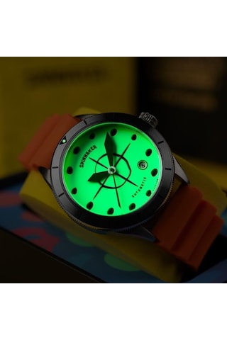 Spinnaker Cahıll Otomatik Sp-5142-01 Spongebob Squarepants Timekeeper Limited Edition Erkek Kol Saat Metalik Gri