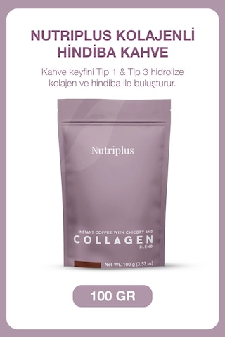 Nutriplus Kolajenli Hindiba Kahve 100 Gr Hindiba Kahve Ve Kolajen Karışımı Diğer