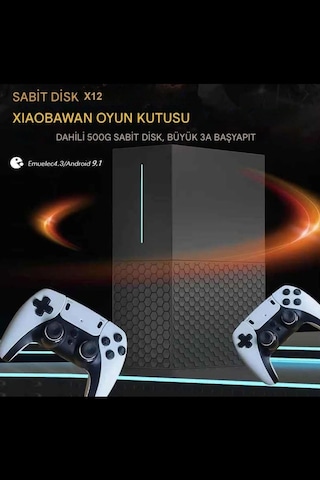 Xg-12 500gb Android Tv+game Cube 4k Hdmı +ethernet 3d Retro Arcade Oyun Konsolu