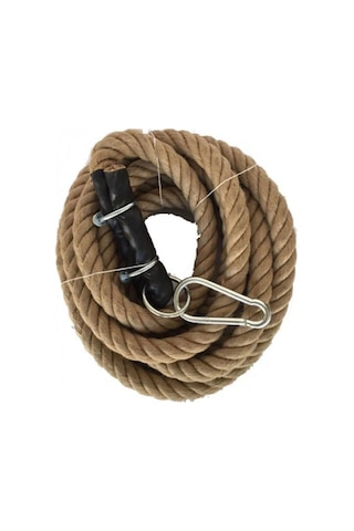 Guresstore Tırmanma Halatı 4 Metre -kancalı- Krem