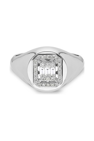 Nochediamond 0,20 Karat Baget Pırlanta Yüzük-323