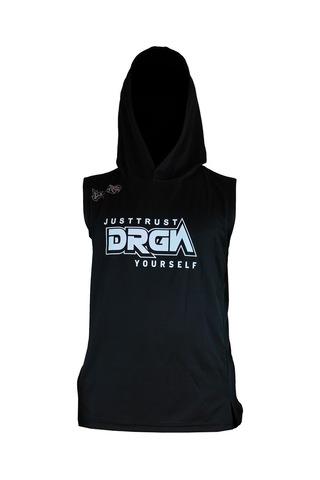 Dragondo Drgn Logolu Kapüşonlu Atlet Spor Antrenman Atleti Siyah