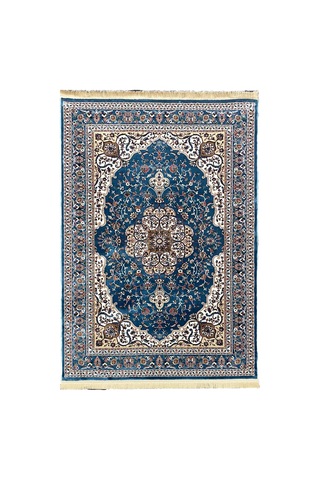 4 Metrekare, 6 Metrekare Ve 9 Metrekare Ebatlarında Modern Salon Ve Oturma Odası Halısı Yumuşak Doku Antialerjik Ipek Mavi 3846blueblue