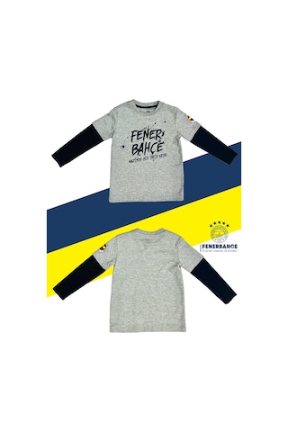 Fenerium Fenerbahçe Lisanslı Mazinde Bir Tarih Yatar Çocuk Sweat Gri