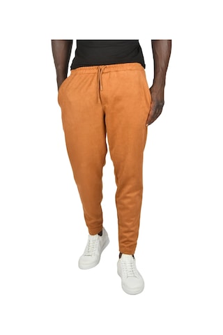 Deepsea Erkek Taba Beli Lastikli Bağcıklı Kırışmayan Süet Kumaş Rahat Kesim Dar Paça Spor Pantolon 2505556 False Taba