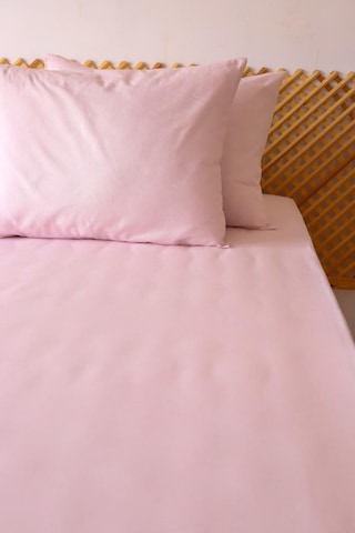 Moosh Çift Kişilik Lastikli Çarşaf Takımı Pembe