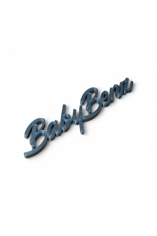 Mercedes 190 W201 Babybenz Yazı Plastik 190e Bagaj - Torpido Yazı Gri