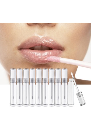 Suntek 10 Dudak Parlatıcısı Şişeleri Doldurulabilir Mini Temizlemek