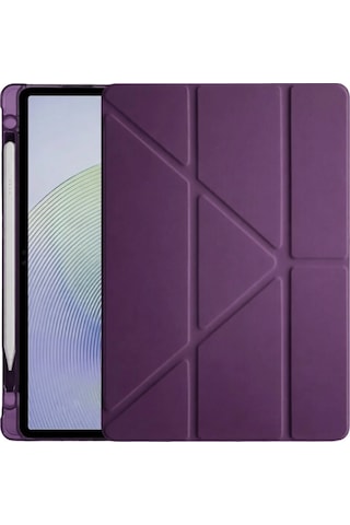 Xiaomi Redmi Pad 2 Kalemlikli Mars Tablet Kılıfı - Mürdüm Diğer