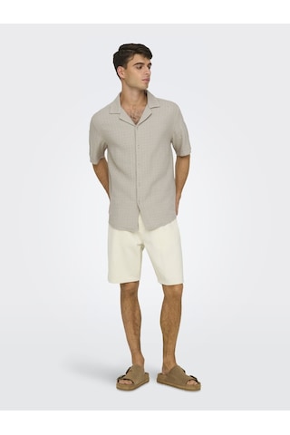 Only & Sons Onsedge Ecru 2044 Pım Dnm Shorts Noos Erkek Pembe Şort - 22032044