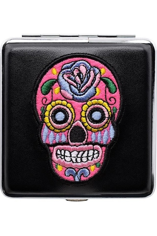 Atomic German Skull Deri Kısa Sigara Tabakası Pembe 20li