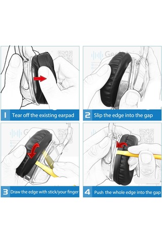 Mrstoys Sennheiser HD300 400S HD4.30 HD4.50 HD458 Uyumlu Kulaklık Pedi