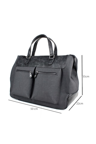Seyahat Çantası Spor Çanta Unisex Gri Kanvas Kumaş El Valizi Gri