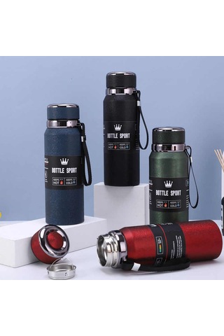 Kapris Modern Paslanmaz Çelik Termos Lacivert 1 Litre Kap-293 Lacivert