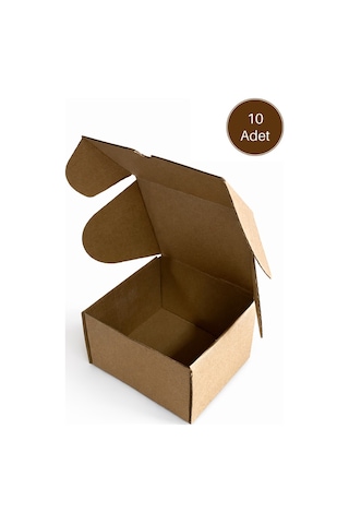14x12x8 Cm E Dalga E-ticaret Karton Kutu , Kargo Kutusu 10 Adet 10 Adet