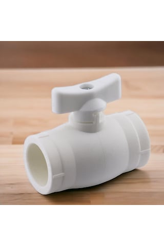 Lexroo Küresel Pprc Mini Vana Plastik 20'lik Pvc Vanası Dişsiz Aç Kapa Boru Kaynak Makine Bağlantılı