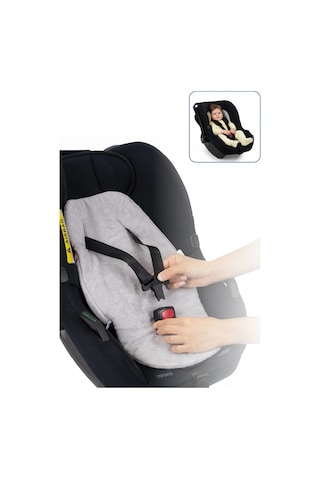 Babyjem Ana Kucağı Bel Desteği Havlu Gri