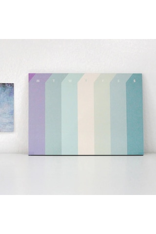 Pansy Daisy Paperways Palette Haftalık Masaüstü Planlayıcı - Water Lilies Monet - Haftalık Planlayıcı Açık Mavi
