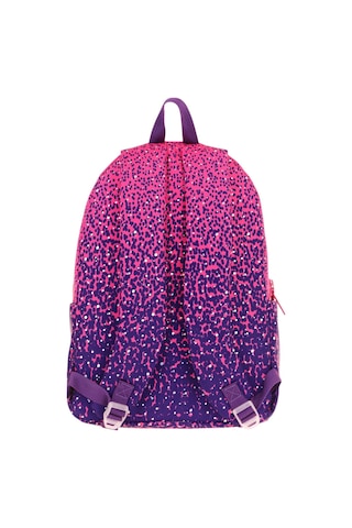 Kaukko Dots Kız Çocuk Üç Bölmeli İlkokul Ve Ortaokul Çantası - Mor Nokta Desenli - K1806 Mor
