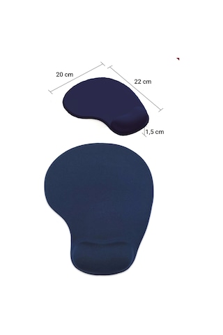Sonictouch Bilek Destekli Lacivert Damla Tipi Pürüzsüz Yüzey Dikişsiz Gamer Oyuncu Mouse Pad 20x22cm Mousepad