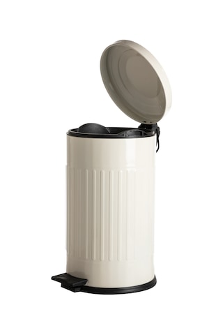 Mudo Home 16lt Pedallı Vıntage Çöp Kovası Krem