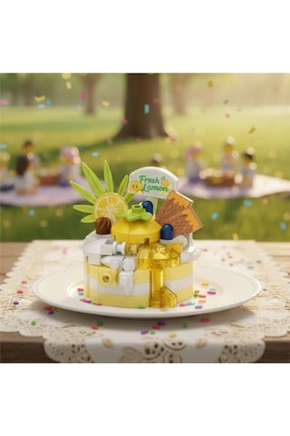 Lz-8643 Limonlu Pasta 160 Parça Block Oyuncak-mini Poşet