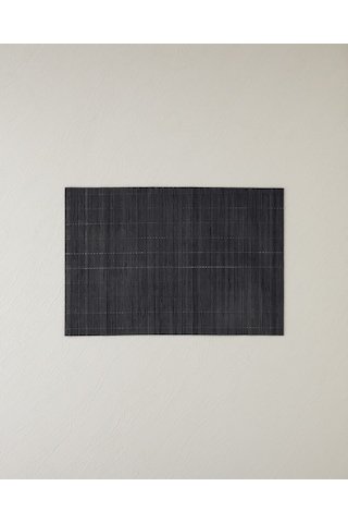 English Home Grove Bambu 4'lü Amerikan Servis 30x45 Cm Siyah