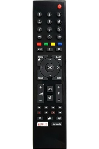 Arçelik Uyumlu A55L 8900 5A 4K Diamond Lcd Led Tv Kumanda Netflix Tuşlu