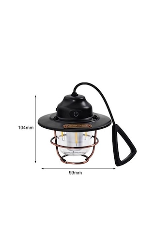 Dış Mekan İçin Şık Led Fener 4400mah Pil, Ipx4 Su Geçirmez, Asılabilir 16191937