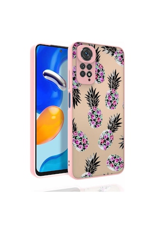 Xiaomi Redmi Note 11s Global Kılıf Desenli Kamera Korumalı Parlak Zore Nora Kapak NO1