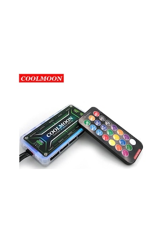 Coolmoon Rgb Pc Fan Denetleyici Kontrolcü 10X6Pin 2X4Pin