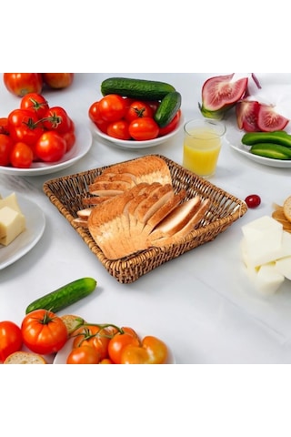 Çok Amaçlı Kare Sepet Kare Ekmek Sepeti Kare Meyve Sepeti Diğer