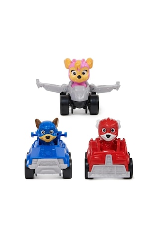 Paw Patrol Pup Squad 3'lü Mini Figür Araçlı Seti