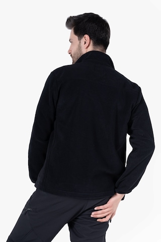 Polar Ceket Tam Fermuarlı 3 Cepli Siyah