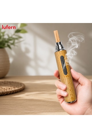 Özel Tasarım Taşınabilir Küllük Ahşap Tasarımlı İzmarit Hazneli Araç İçi Masaüstü Açık Hava Kamp