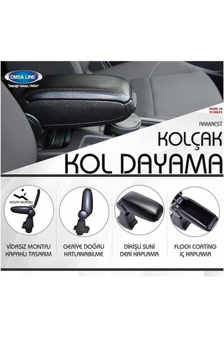 CITROEN C-ELYSEE 2012- SİYAH KOL DAYAMA