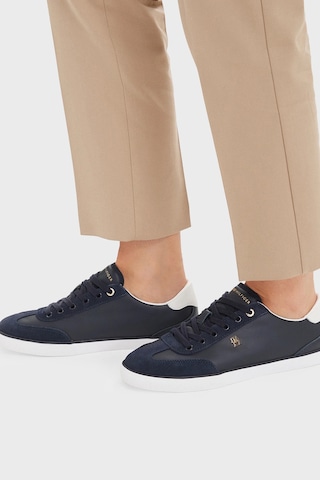Tommy Hilfiger Logolu Deri Sneaker Ayakkabı Kadın Ayakkabı Fw0fw09391 Dw6 Lacivert