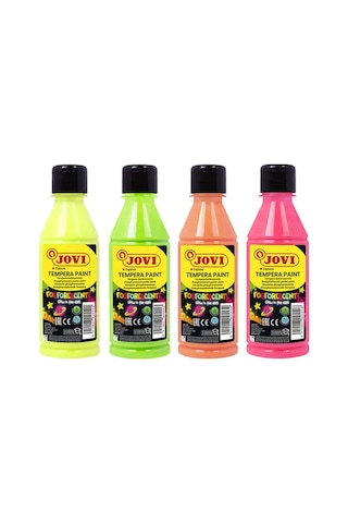 Jovı 519 Guaj Boya Karanlıkta Parlayan Fosforlu 250ml Pembe Çok Renkli