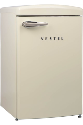 Vestel Retro SB14511 122 L Statik Buzdolabı Bej