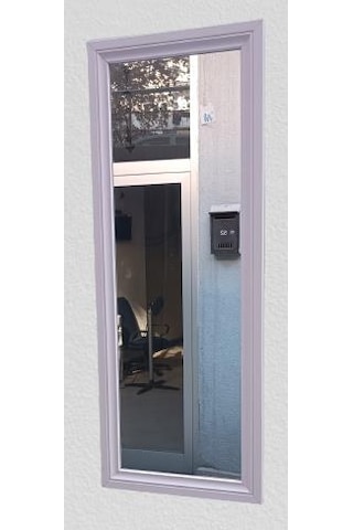 Boy Ayna MDF Çerçeve 1Sınıf Ayna Parlak Beyaz Boya El yapımı  Kutuda sevk Beyaz