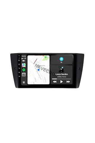 Bmw E90 3 Seri 2004-13 9" Uyumlu Androıd Multimedya Gerçek 2/32 Kablosuz Carplay Geri Görüş Kameralı 9"