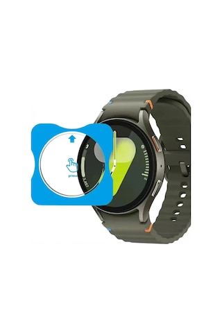 Samsung Uyumlu Galaxy Watch 7 40mm Uyumlu Kolay Kurulum Aparatlı Temperli Cam Ekran Koruyucu