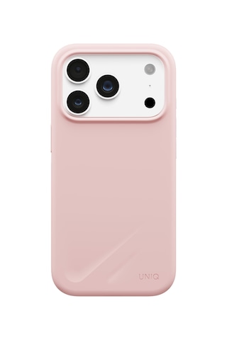 Apple iPhone Uyumlu 18 Pro Kılıf Sıvı Silikon Lino 2.5 Metreden Düşmeye Dayanıklı Soft Yumuşak Magsafe Kapak Pembe