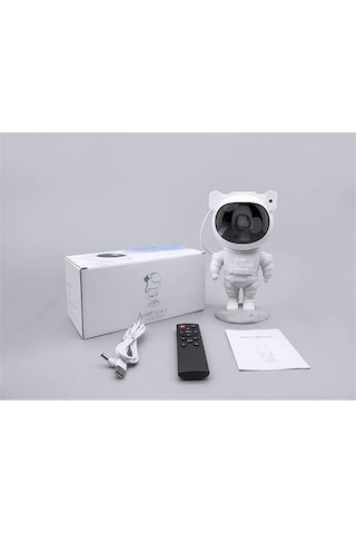 Northcity Çocuk Astronot Projeksiyon Lambası Speaker - Bluetooth Yıldız Ve Nebula Lamba