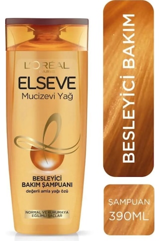 Elseve Mucizevi Yağ Besleyici Bakım Şampuanı 2 x 390 ML + Güzelleştirici Saç Kremi 150 ML